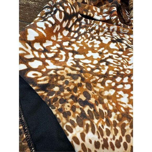 Bar III Glam Cheetah Keyhole-Cutout Swimsuit - Picture 4 of 9